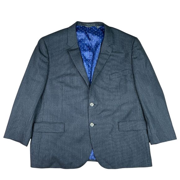 Indochino Jacket Blazer Sport Coat 52R  Speckled Black Wool Silk Old Money Luxe - Picture 10 of 16